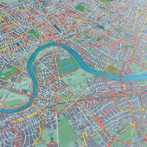 london street map version  paper  future mapping company