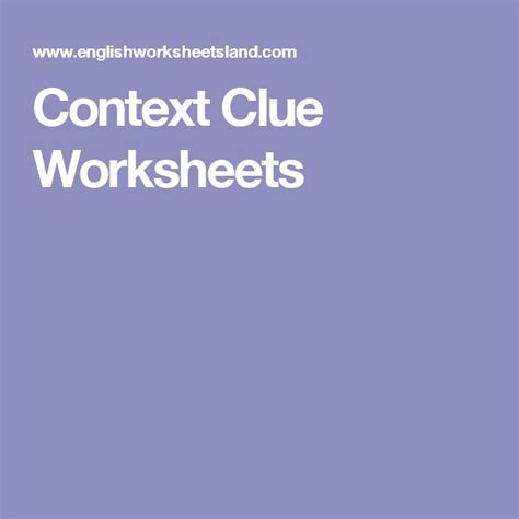 context clue worksheets context clues worksheets context clues context