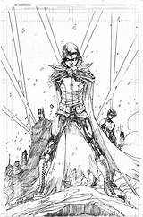 Nightwing Comic Damian sketch template