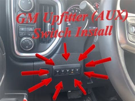 gm upfitter switch installation