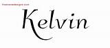 Kelvin Name Designs Tattoo Elegant sketch template