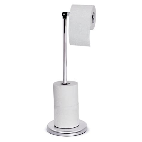 toilet paper holder stainless steel bathroom floor standing tissue roll storage  ebay