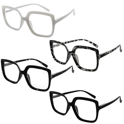 buy eyekepper reading glasses for women 4 pack large frame readers
