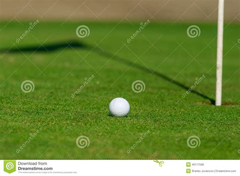 het detail van de golfcursus stock foto image  rust groen