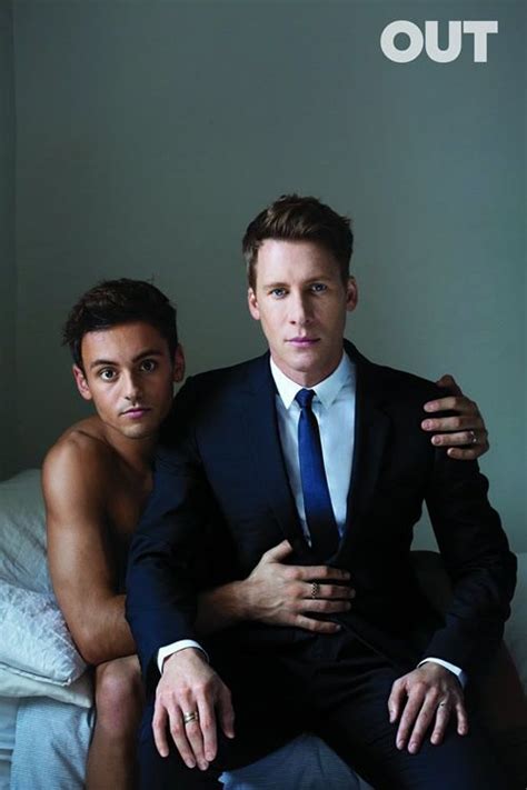 tom daley shirtless out love issue dustin lance black celebrity couples