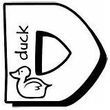 Letter Coloring Pages Kids Duck Learn Color Printable Gif Sheets Alphabet sketch template