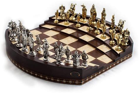 unique  unusual chess sets  sale wooden glass steel marble