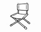 Silla Plegable Chair Cadira Pintar Sedia Colorare Pieghevole Disegno Dibuix Coloringcrew Acolore Dibuixos sketch template