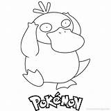 Pokemon Silvally Psyduck Xcolorings Lycanroc Pikachu sketch template