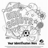 Brownie Scout sketch template