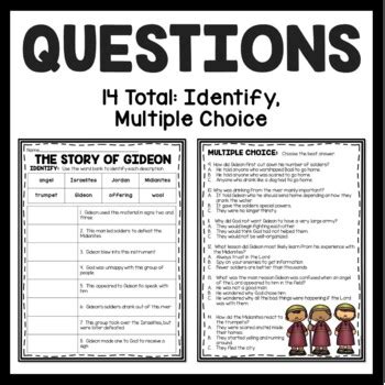 the story of gideon bible story reading comprehension