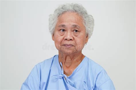 Asian Elder Senior Woman Patient Sitting And Smile Face With Happy On
