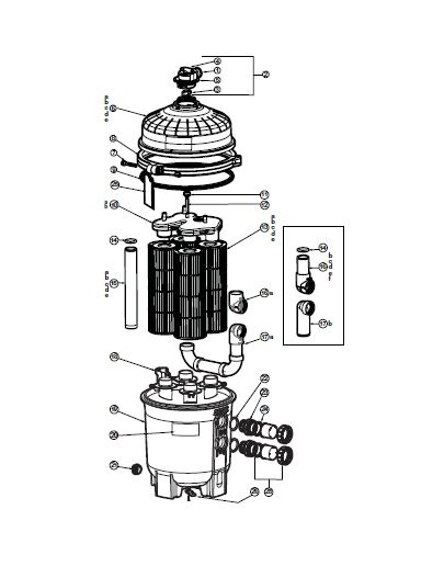 hayward swimclear filter parts diagram