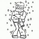 Freezing Shiver Freddo Season Netart Spoglia Shivering Clipground Giochi Indovinelli Logica sketch template