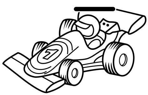 race car drawing clipart