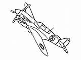 Coloring Pages Airplane Plane Jet Easy Vintage Military Drawing Color Wwii Kids Aeroplane Printable Airplanes Getdrawings Getcolorings Architectures Aircrafts Print sketch template