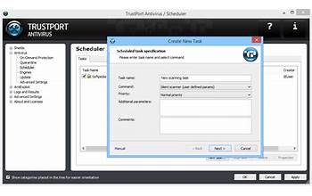 Trustport Antivirus for Servers Sphere screenshot #1