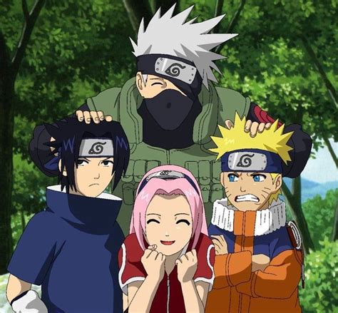 Team 7👏 Naruto Teams Naruto Team 7 Naruto Sasuke Sakura