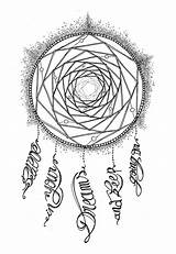 Dream Catcher Coloring Pages Dreamcatcher Printable Catchers Adults Kids Adult Drawing Original Coloriage Attrape Sheets Rêve Dessin Et Tattoo Book sketch template