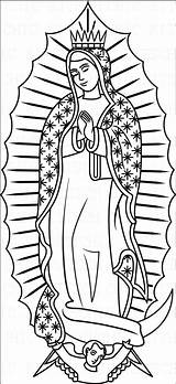Guadalupe sketch template