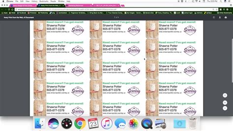 creating   scentsy labels  avery youtube