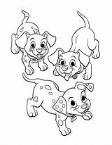 Kleurplaten Dalmatiers Animaatjes sketch template
