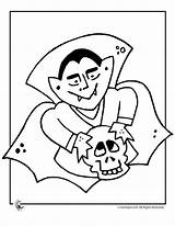 Coloring Halloween Dracula Pages Printables Kids sketch template