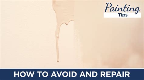 How To Fix And Avoid Paint Drip Marks Five Star Painting Youtube