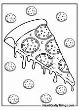 Pizza Coloring Pepperoni Iheartcraftythings sketch template