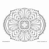 Mandala Bliss Volume sketch template