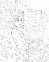 Renoir Pierre Coloring Auguste Seashore Pages Printable Drawing Supercoloring Colouring Drawings Categories Choose Board sketch template