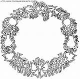 Guirnalda Couronnes Ghirlande Girlanden Corone Dibujo Wreath Navidena Paginas sketch template