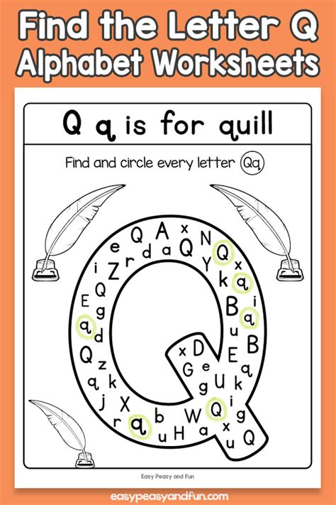 find  letter  worksheets easy peasy  fun membership