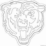 Bears Chicago Logo Coloring Pages Football Sheet Template Helmet sketch template