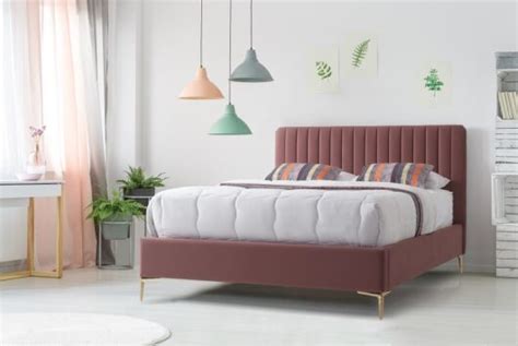 lucy bed blush wogan interiors