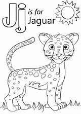 Coloring Jaguar Letter Pages Printable Color Preschool Sheets Kids Crafts Alphabet Supercoloring Animals Print Jungle Animal Words Coloringpagesfortoddlers Jaguars Jacksonville sketch template