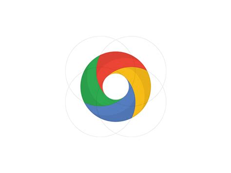 google chrome logo redesign  owen  roe  dribbble