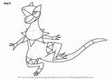 Pokemon Heliolisk sketch template