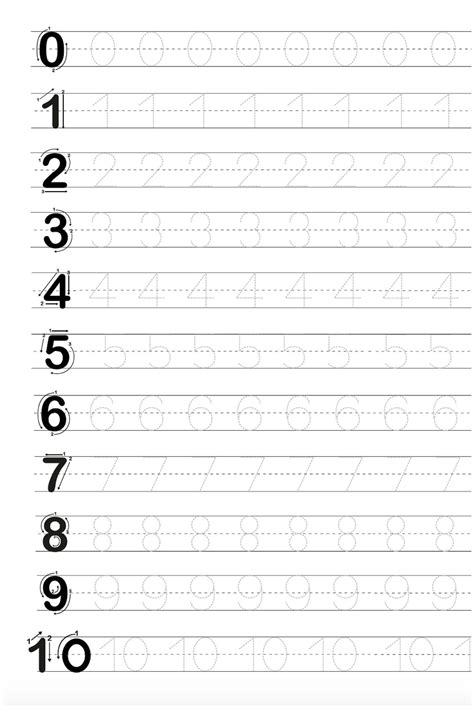 tracing letters  numbers printable
