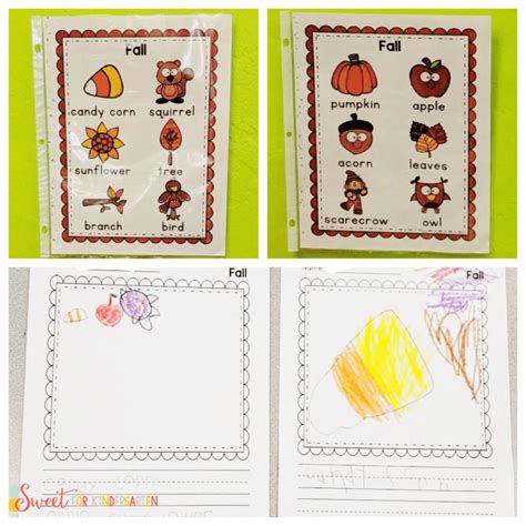 independent writing activity  kindergarten picture prompts sweet