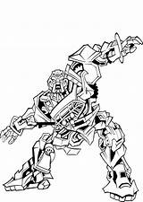 Transformers Coloring Pages Ironhide Kids Robots Colouring Printable sketch template