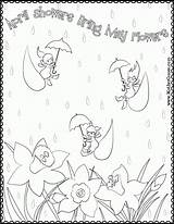 Coloring April Showers May Flowers Bring Pages Printable Fools Color Sheets Sheet Print Twitter Colouring Getdrawings Getcolorings Popular Library Clipart sketch template