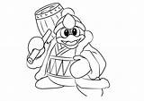 Dedede Smash Bros Colouring Kirby Getdrawings Loudlyeccentric Aeroplane sketch template