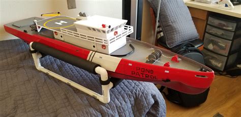 printed rc ship   designed  assembled nearing completion