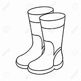 Boots Rain Sketch Drawing Outline Rubber Clipart Boot Icon Background Paintingvalley Collection Getdrawings sketch template