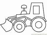 Coloring Construction Pages Printable Kids Easy Truck Tractor Simple Equipment Trucks Vehicles Color Printables Sheets Colouring Transport Bulldozer Drawing Digger sketch template