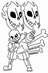 Coloring Undertale Lineart Papyrus Mettaton Rumay Chian sketch template