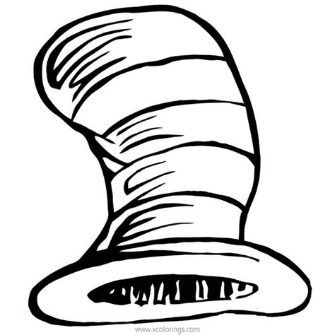coloring pages cat   hat seuss tulamama shauna canute