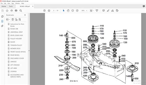 kubota rck  parts manual   heydownloads manual downloads