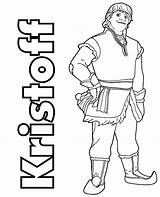 Coloring Frozen Kristoff Pages Topcoloringpages Character sketch template